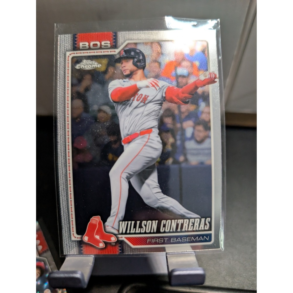 2024 Topps Chrome Willson Contreras Boston Red Sox #280 First Baseman Card